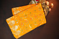 Mustard Yellow Banaras Saree with Silver Zari Motifs