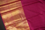 Mint Green Kanchi Pattu Saree with Pink Gold Zari Border