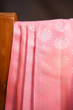 Baby Pink Kanchi Pattu Saree with Royal Blue Zari Border