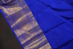 Baby Pink Kanchi Pattu Saree with Royal Blue Zari Border