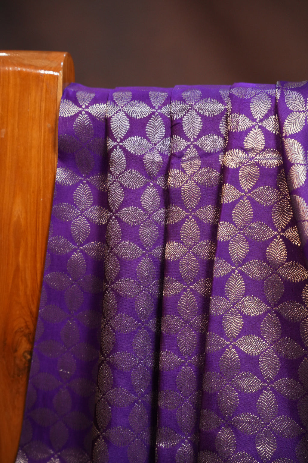 Purple Kanchi Pattu Saree with Rich Gold Zari Border