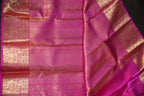 Pink Kanchi Pattu Saree with Rich Gold Zari Border