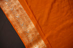 Wine Purple Fancy Banaras Saree with Silver Bird Weaving
