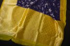 Royal Blue Fancy Banaras Saree with Silver Floral Weaving