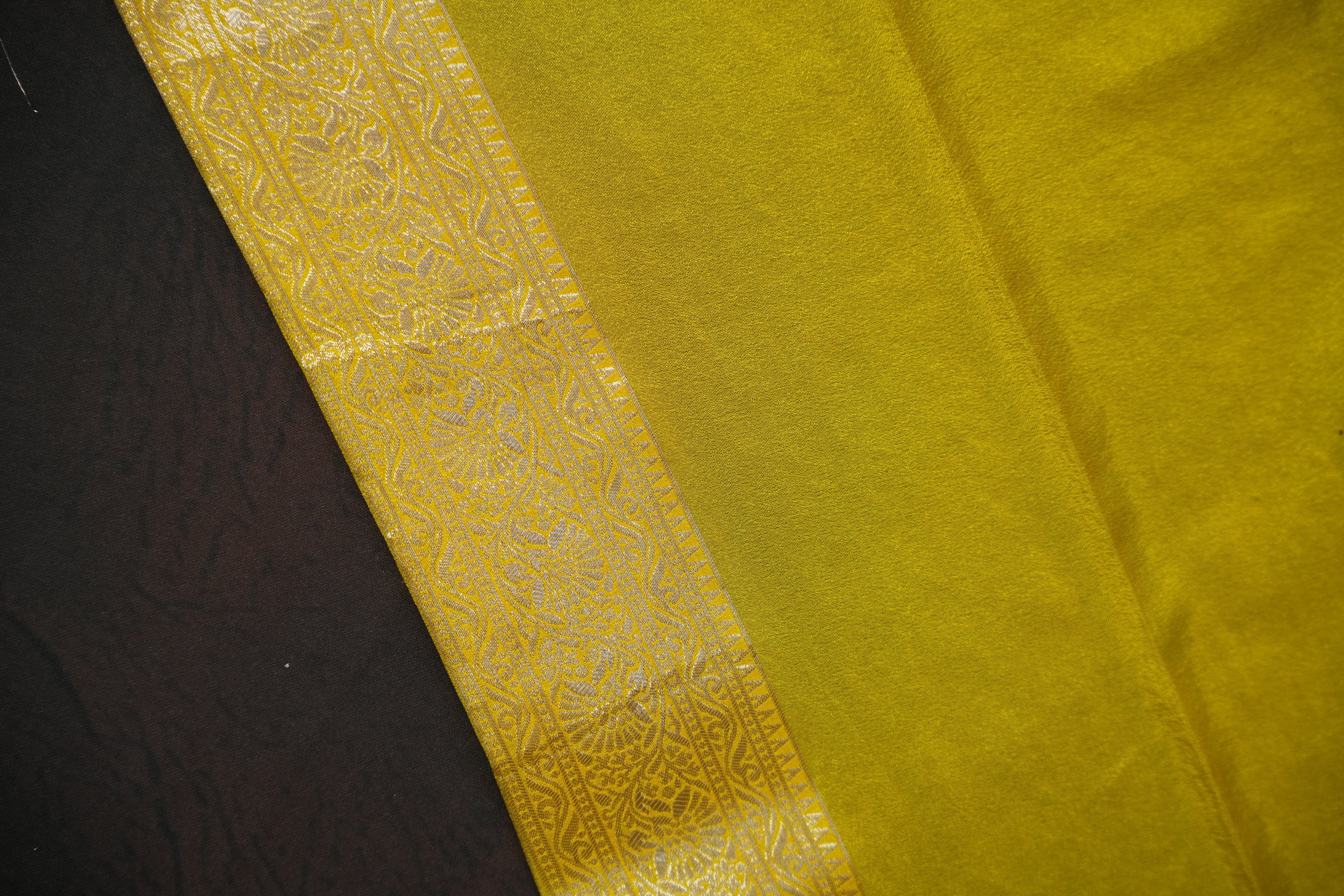 Royal Blue Fancy Banaras Saree with Silver Floral Weaving