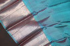 Royal Purple Kanchi Vintage Silk Saree with Silver Zari Weaving