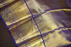 Royal Purple Kanchi Bridal Saree with Rich Zari Weaving