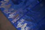 Royal Blue Banaras Silk Saree with All Over Butta Design