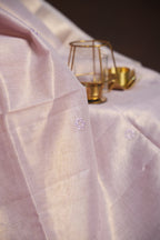 Benaras Saree with Elegant Floral Prints in Lavender