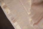 Pastel Lavender Benaras Saree with Floral Embroidery Design
