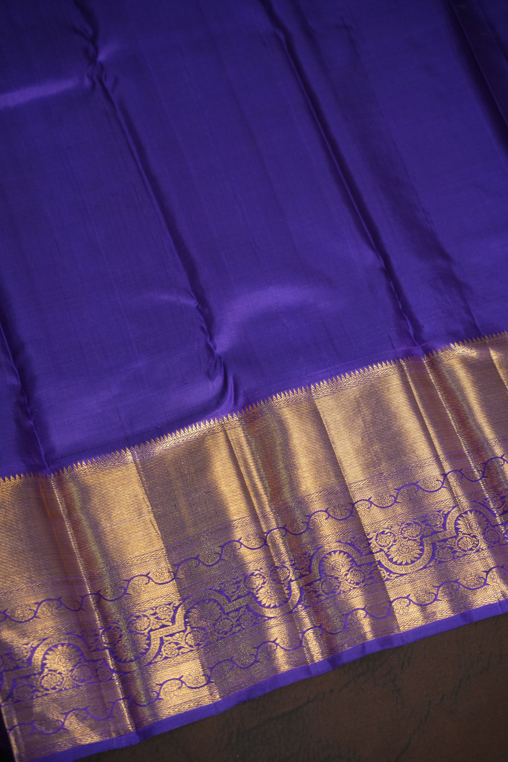 Kanchi Classic Collection Saree in Aqua Blue & Royal Purple