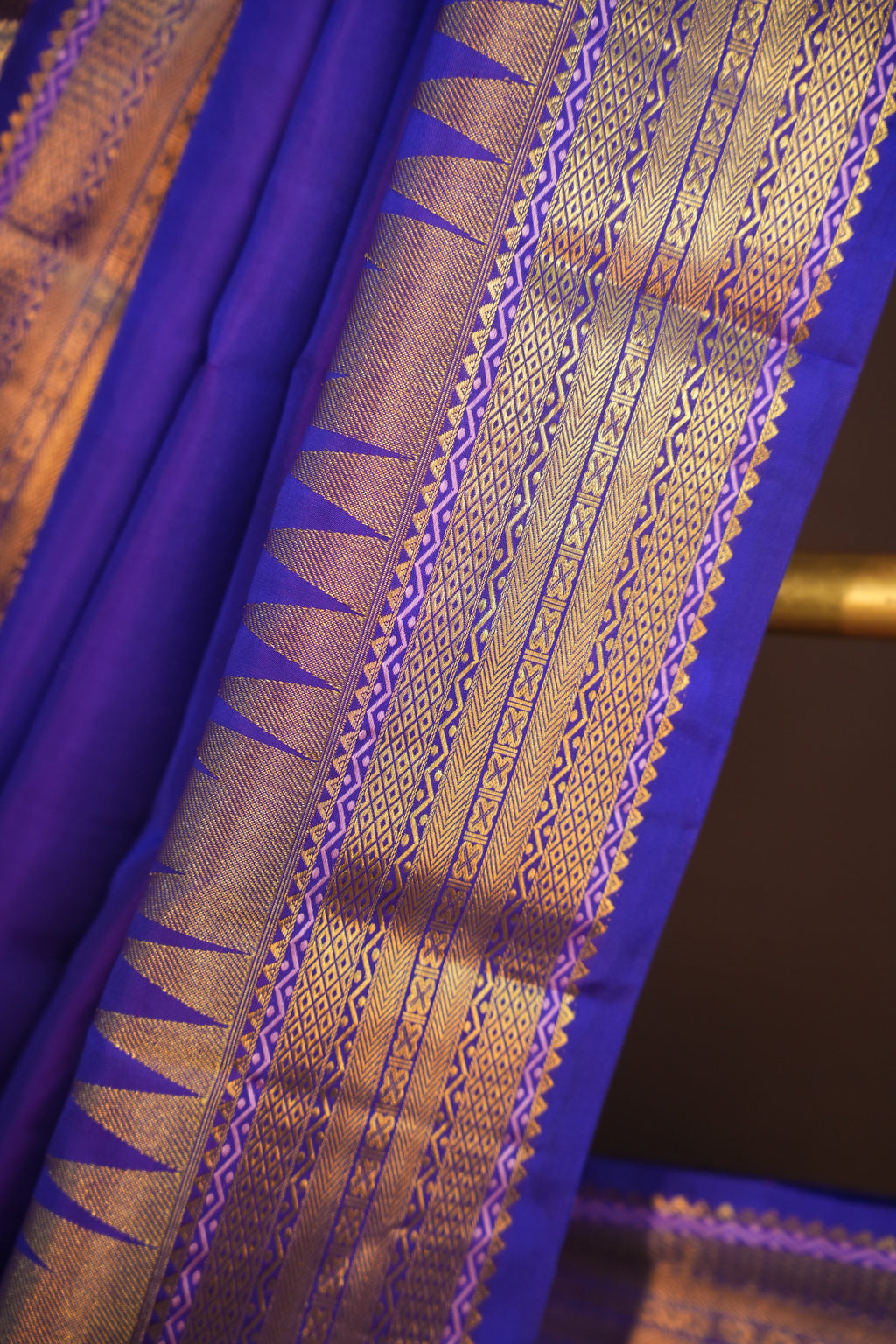 Kanchi Vintage Classic Collection Saree in Royal Blue