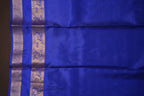 Pastel Blue Kanchipuram Vintage Saree with Royal Blue Border