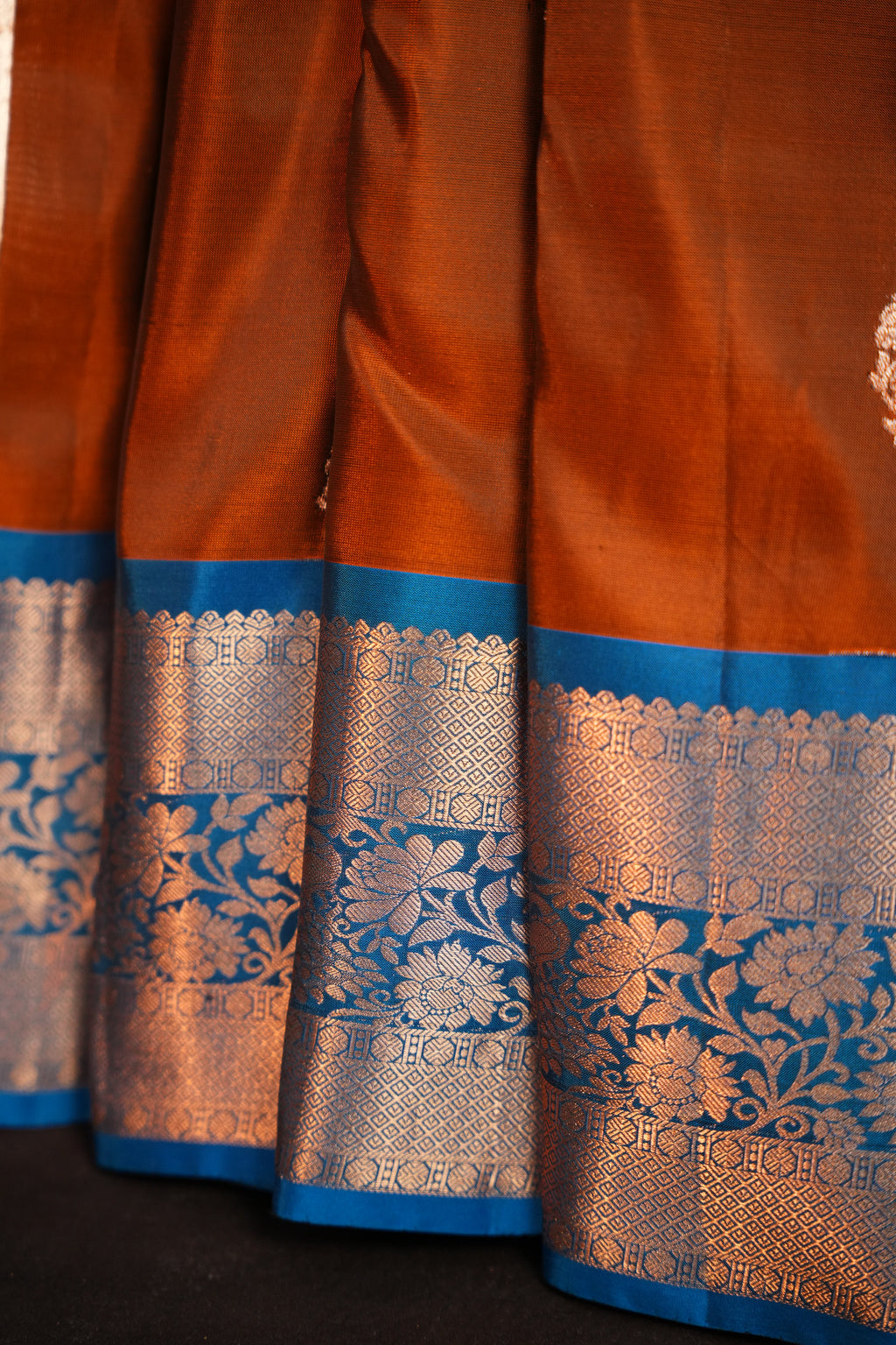 Copper Brown Kanchipuram Vintage Collection Saree