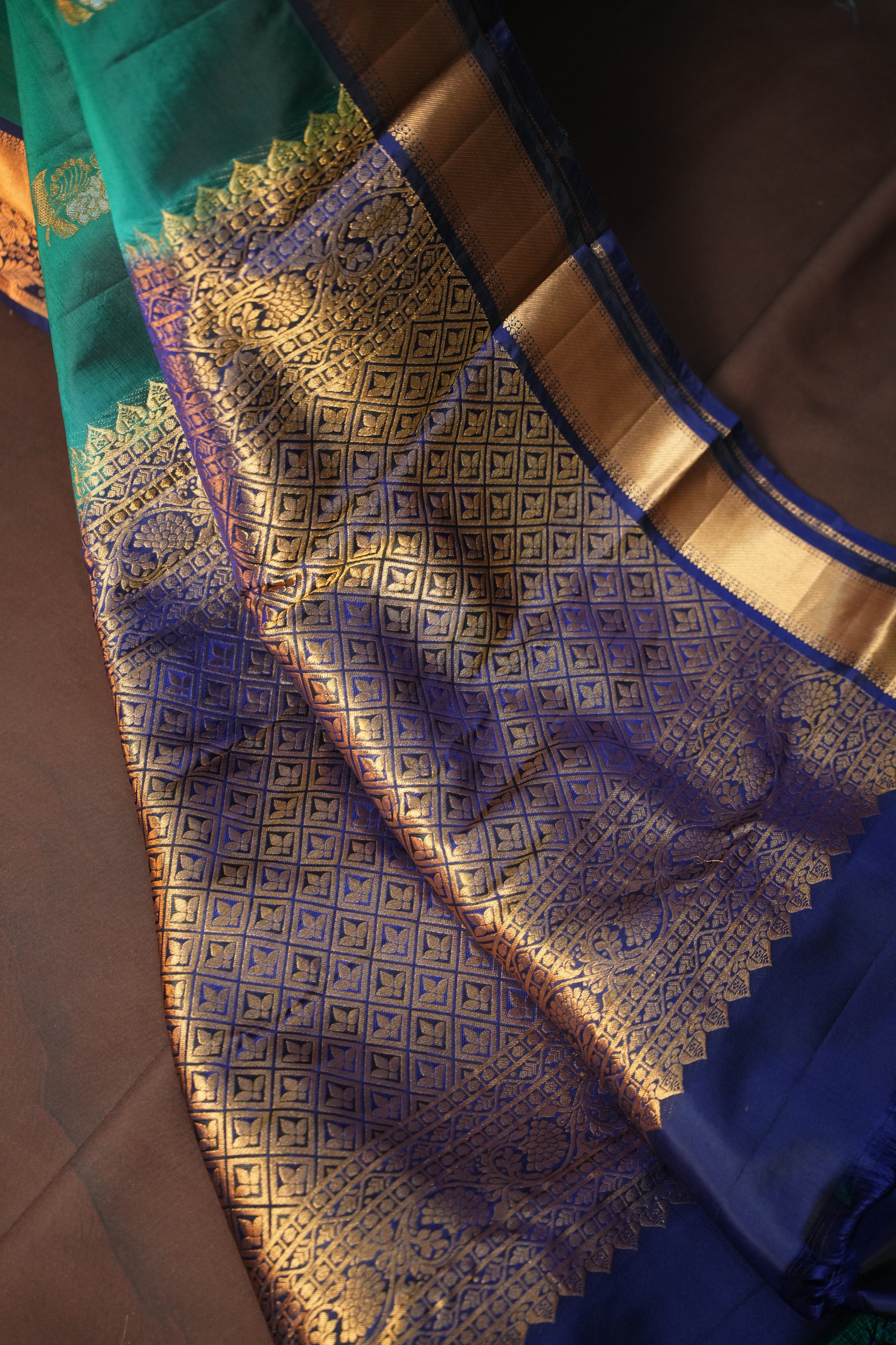 Emerald Green Kanchipuram Vintage Collection Saree