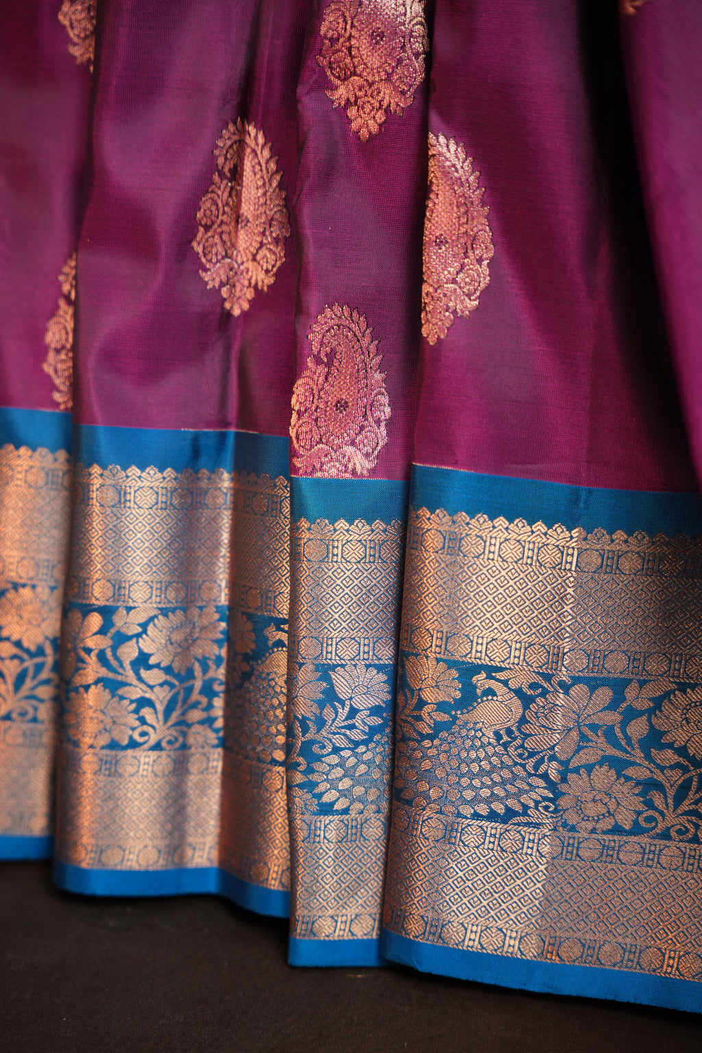 Magenta Kanchipuram Vintage Collection Saree