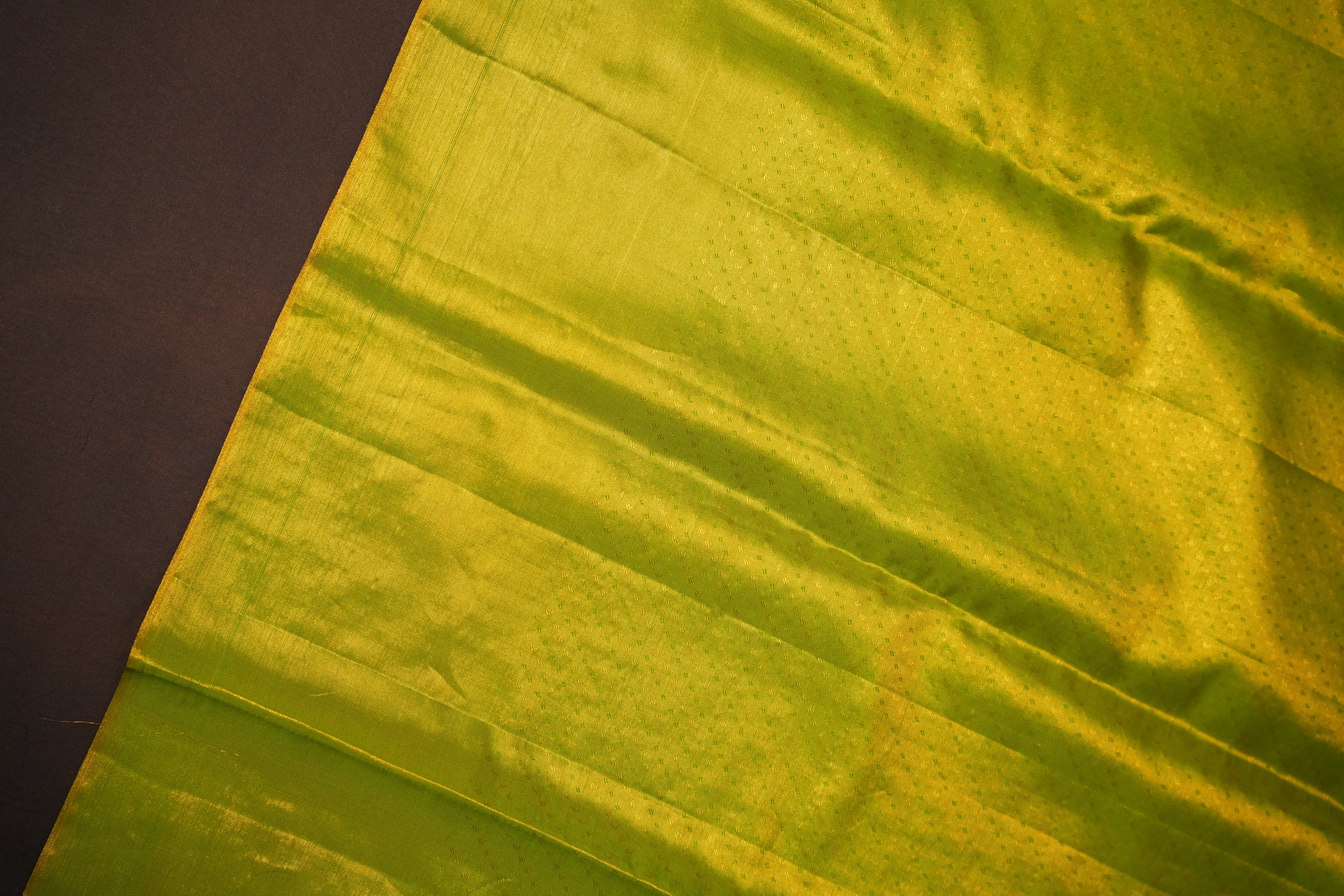 Olive Green Kanchipuram Pattu Jari Wrap Saree