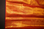 Yellow Red Kanchipuram Pattu Jari Wrap With Allover Meena Saree