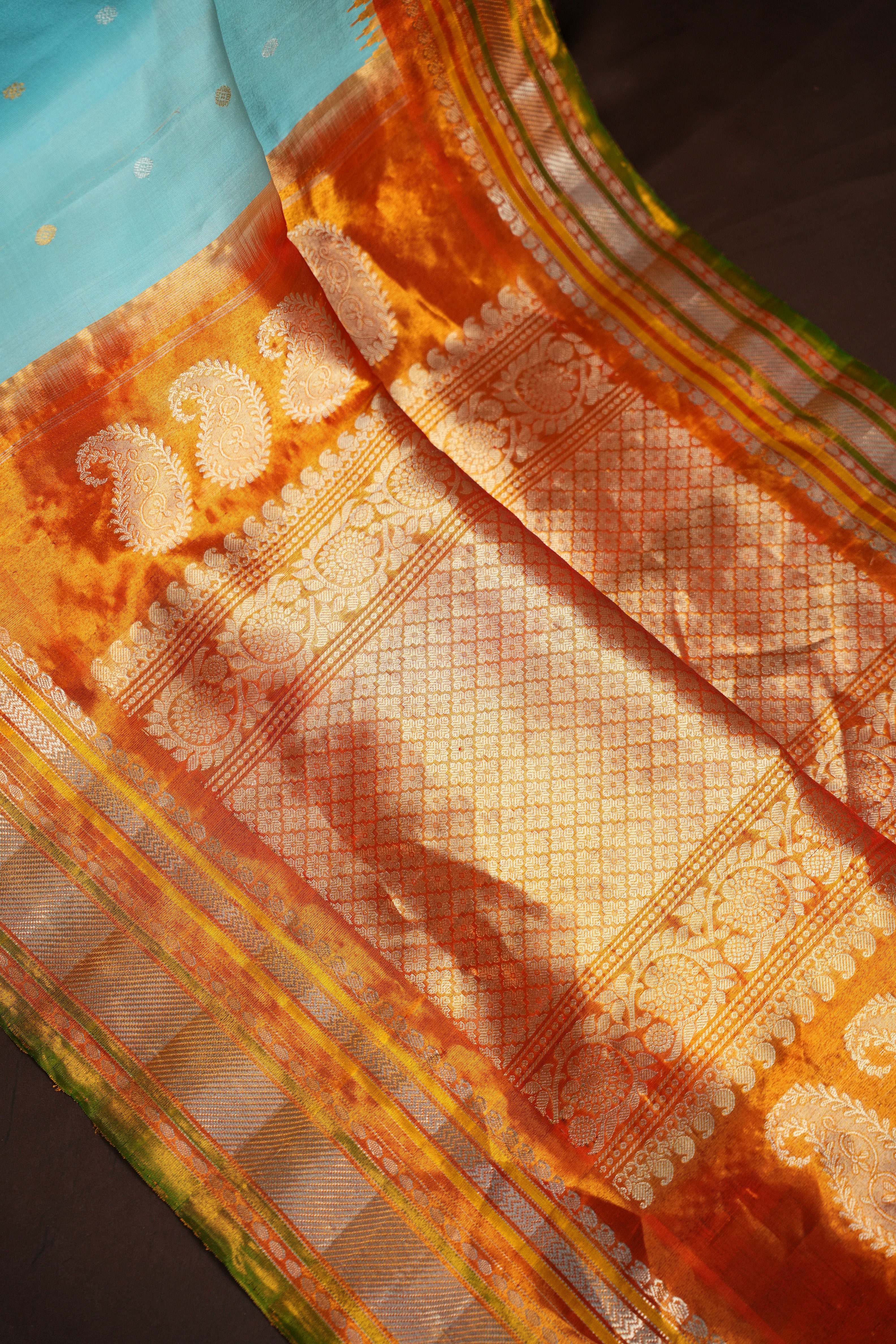 Gadwal Muniya Border Saree