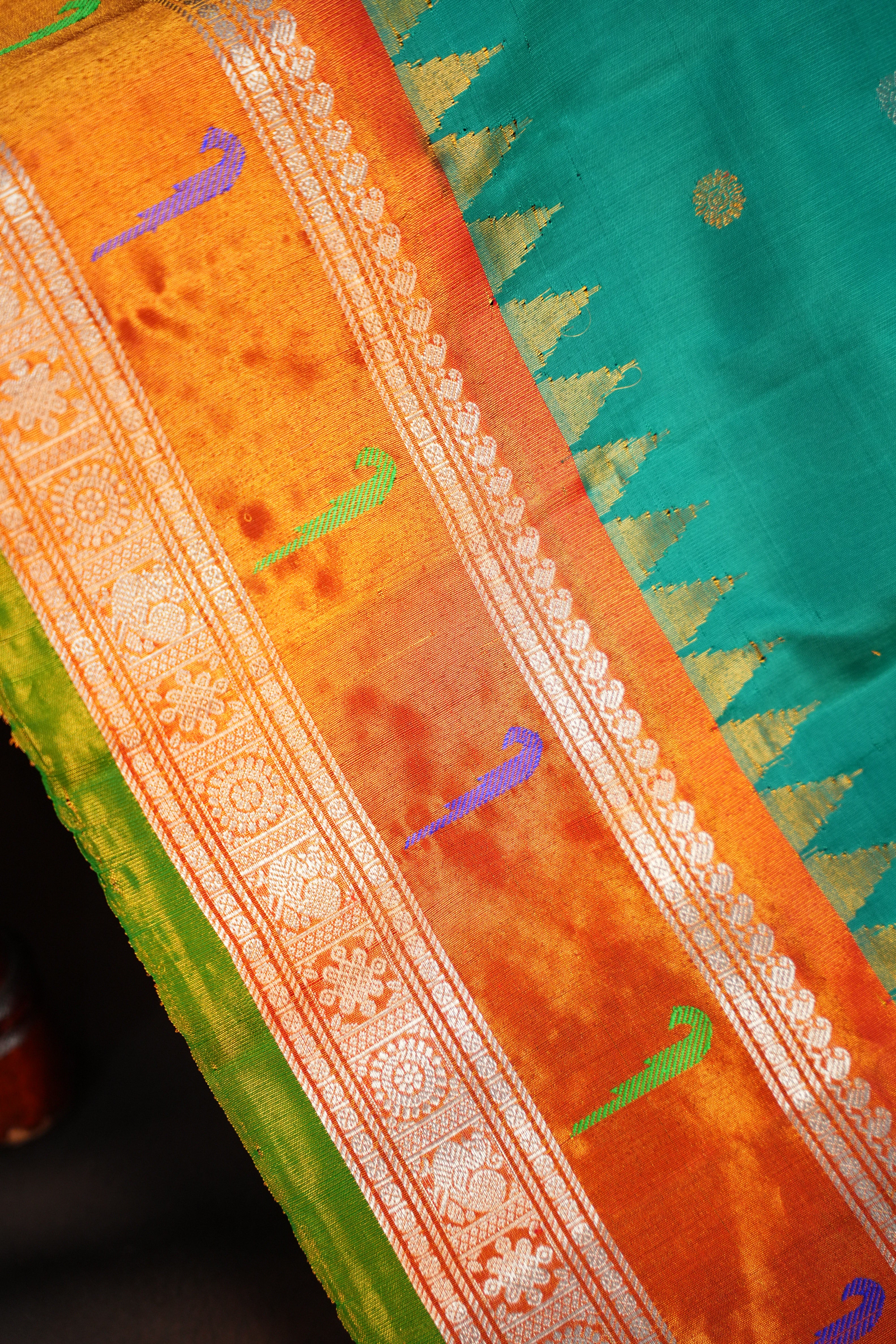Gadwal Muniya Border Saree