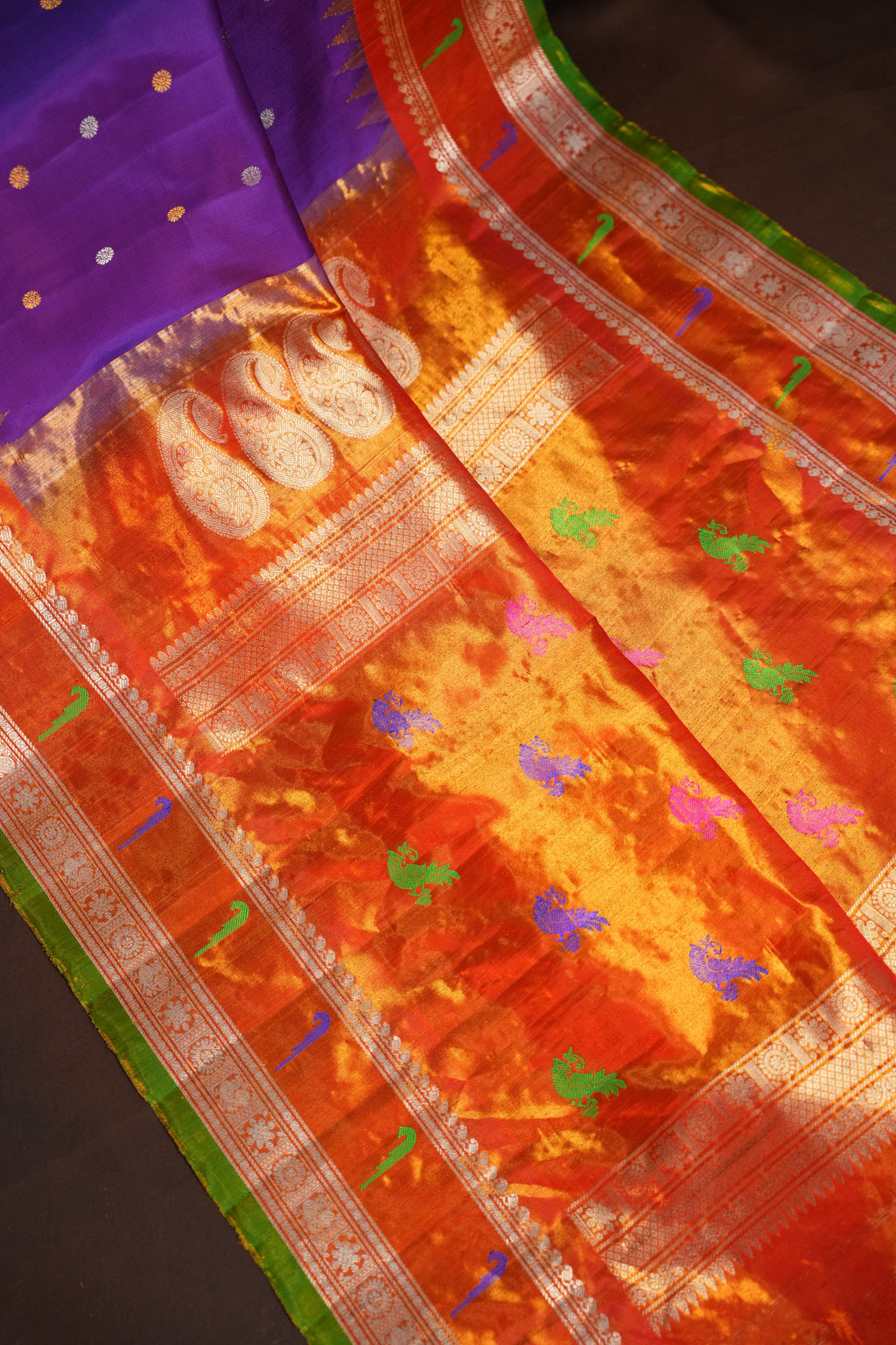 Gadwal Muniya Border Saree
